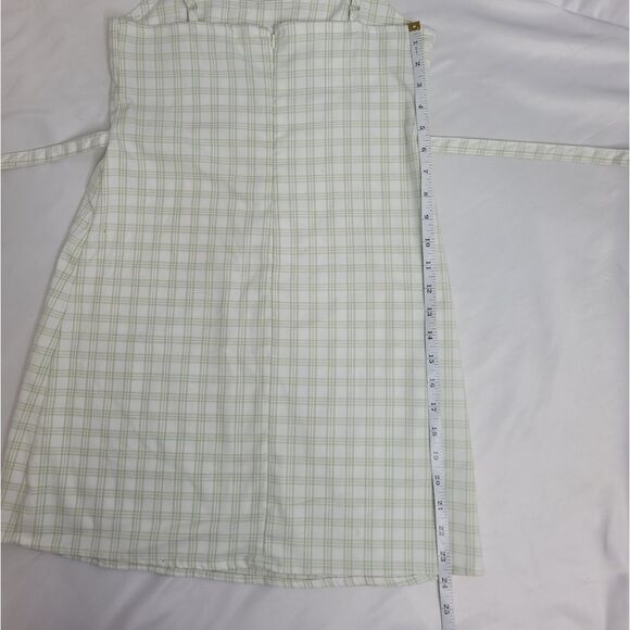 JOHN GALT green‎ plaid Colleen shift dress with tie M - Picture 7 of 10